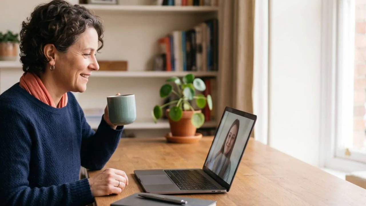 Tutor supporting a learner during an online lesson